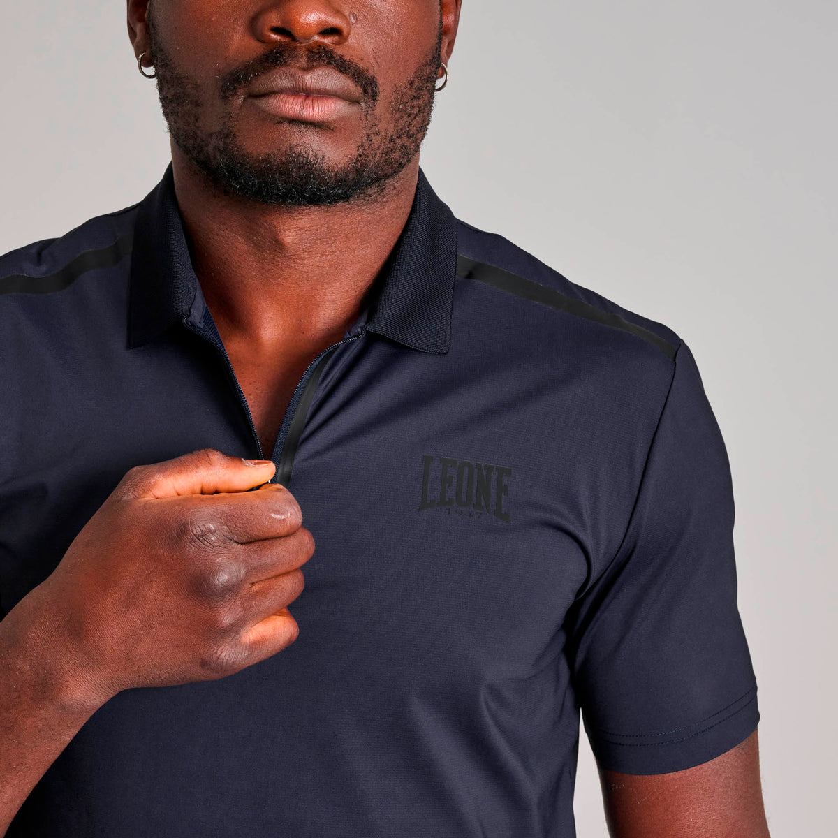 T-SHIRT POLO BLACK LION