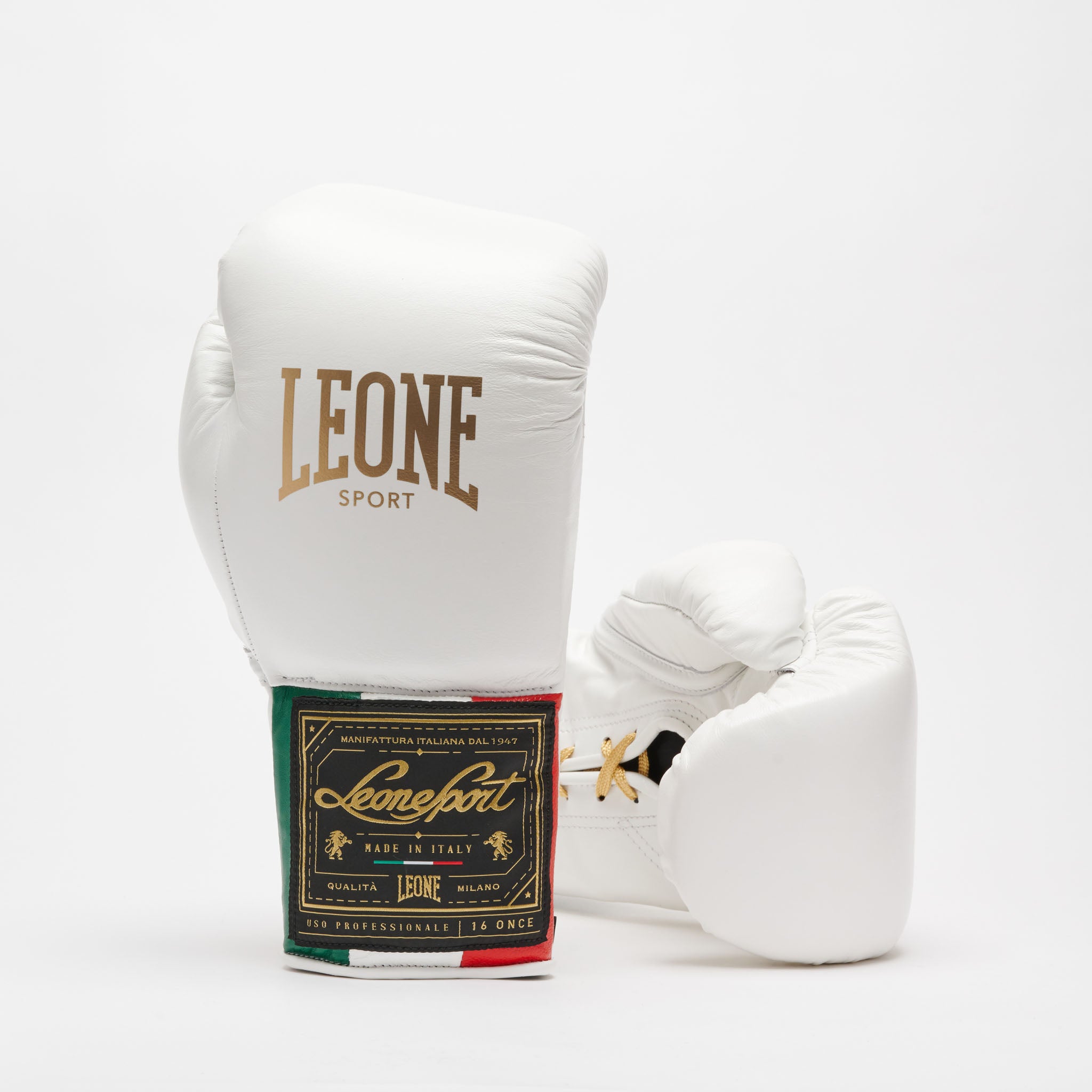 GUANTI BOXE ORLANDO TRICOLORE LACCI