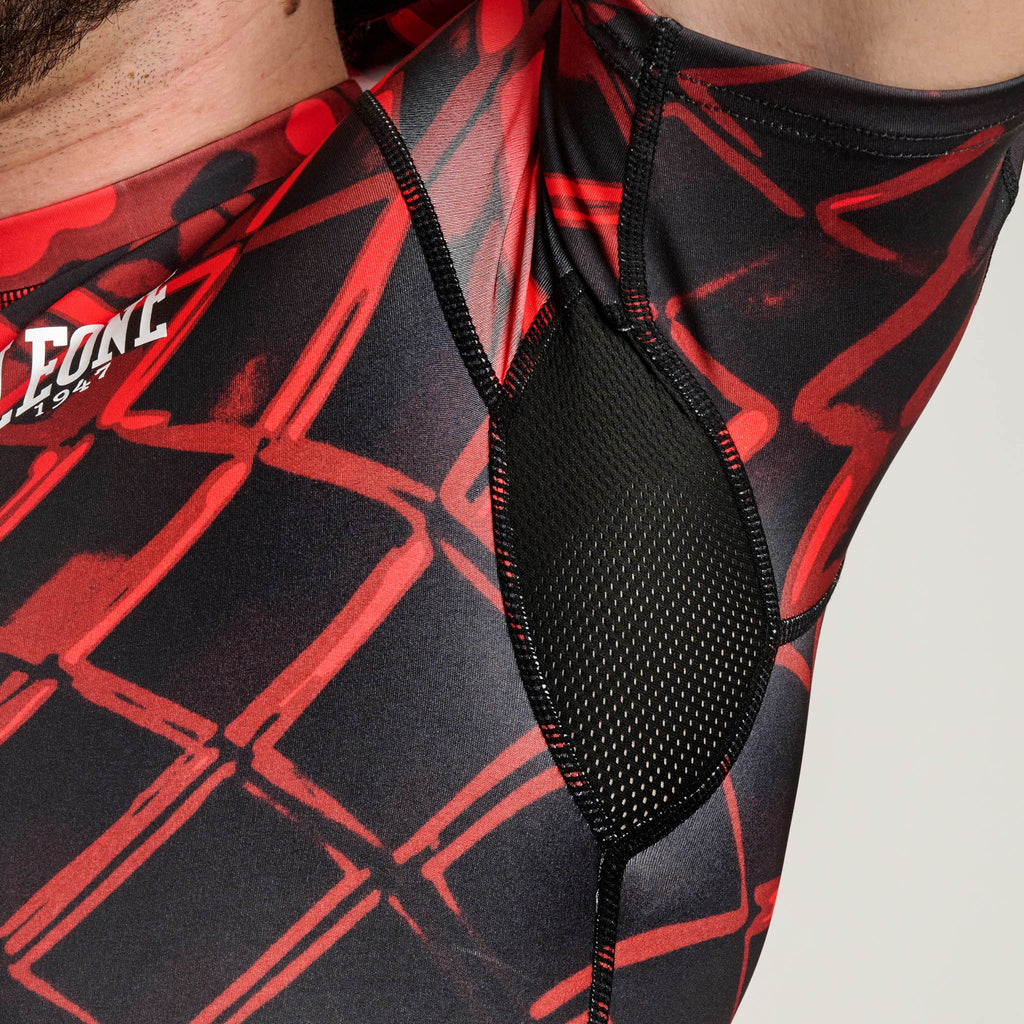 RASHGUARD MANICHE CORTE UOMO MMA CAGE