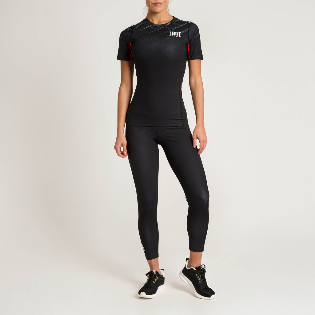 RASHGUARD MANICA CORTA DONNA MMA CAGE