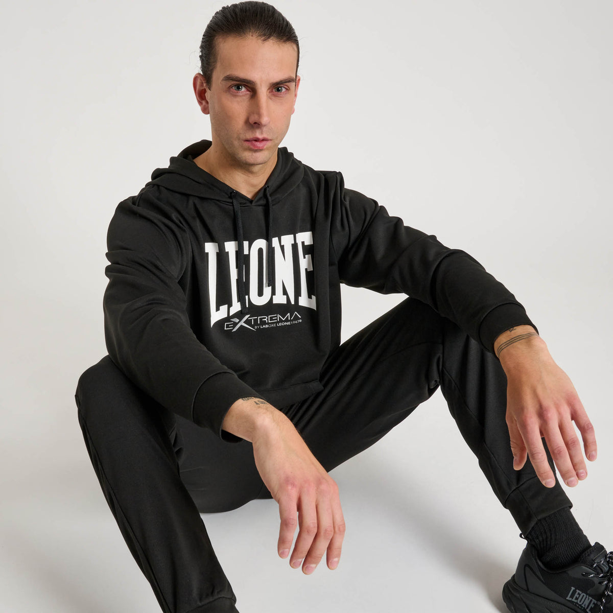 FELPA CON CAPPUCCIO LOGO LIGHTWEIGHT