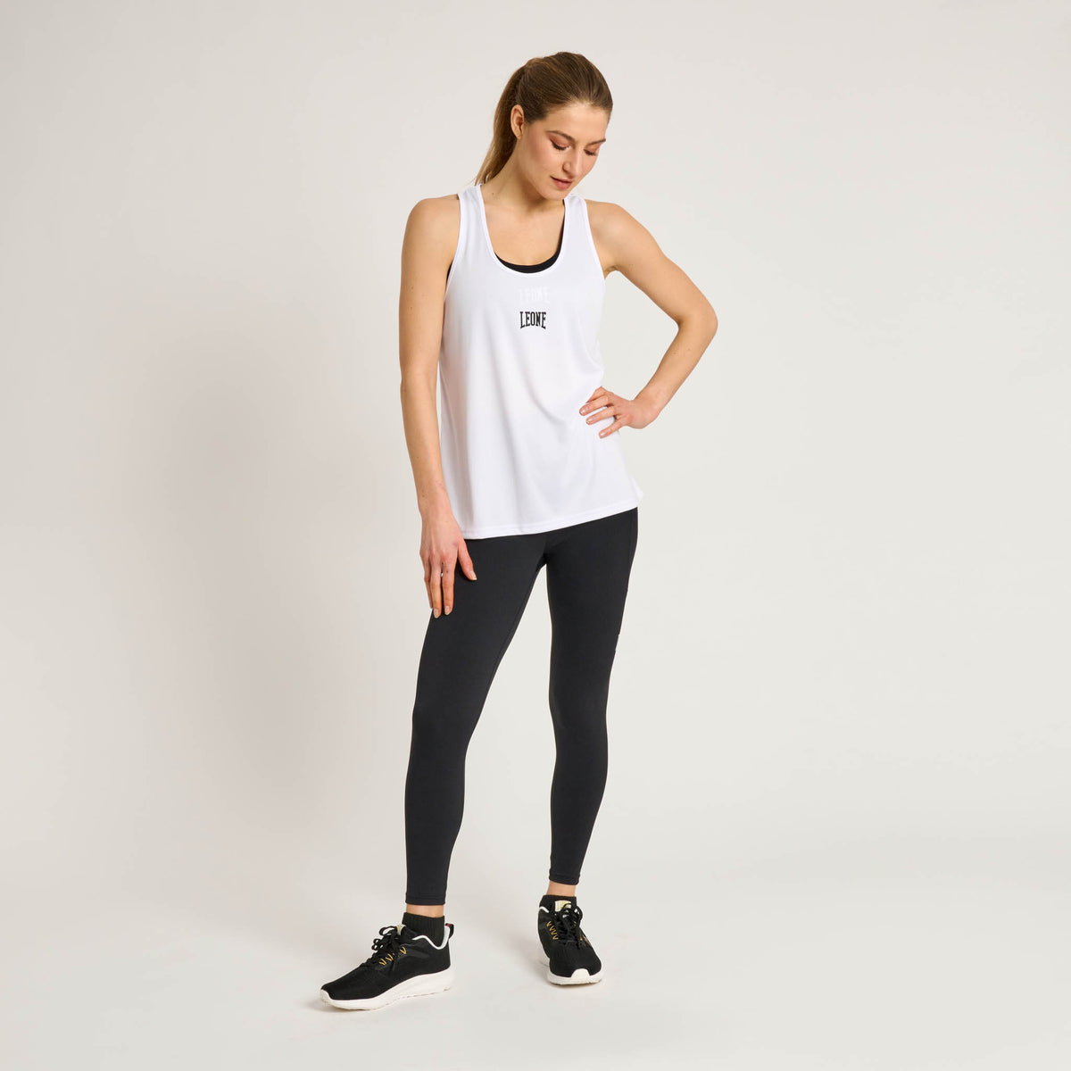 CANOTTA DONNA LOGO DRY MESH