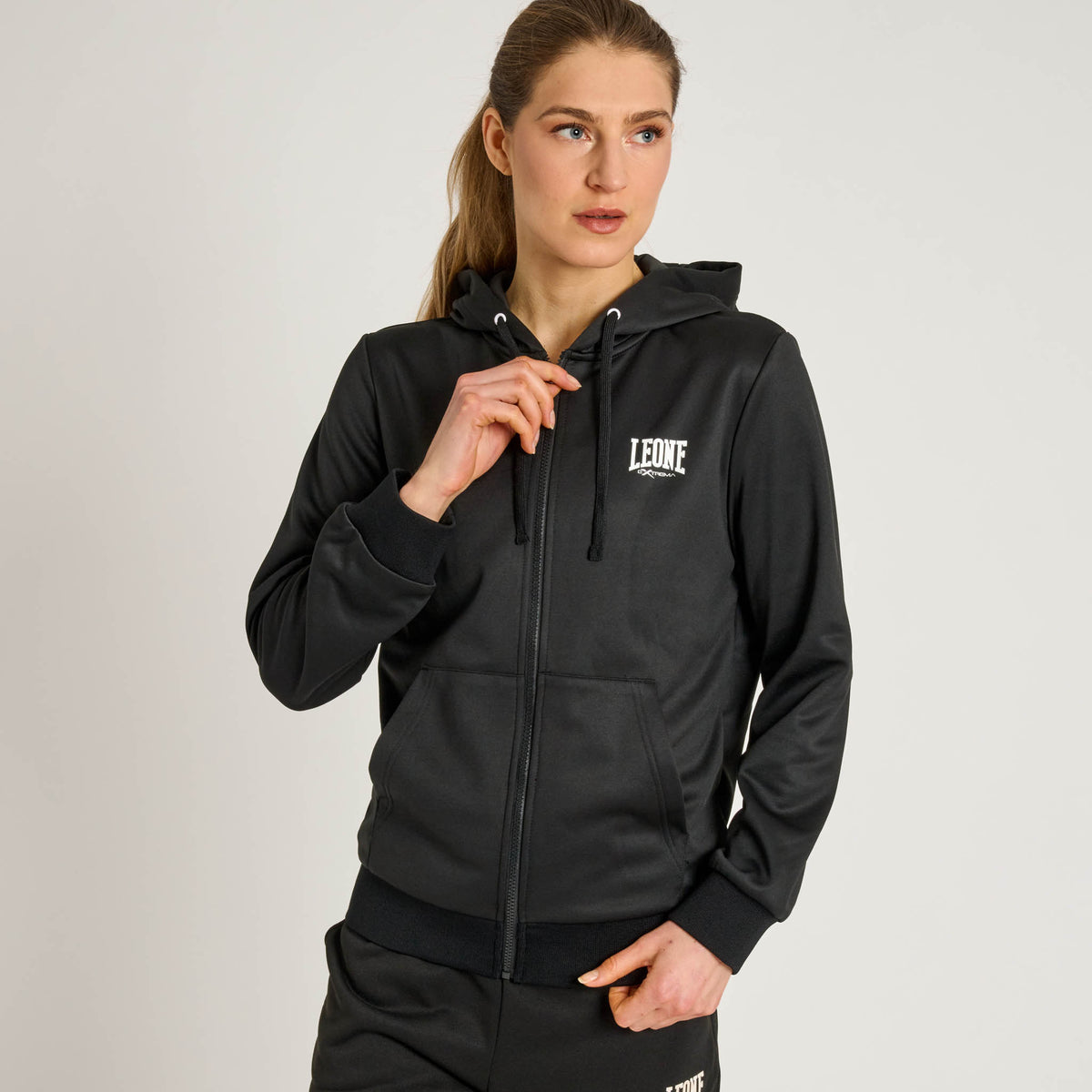 FELPA CON CAPPUCCIO LOGO LIGHTWEIGHT