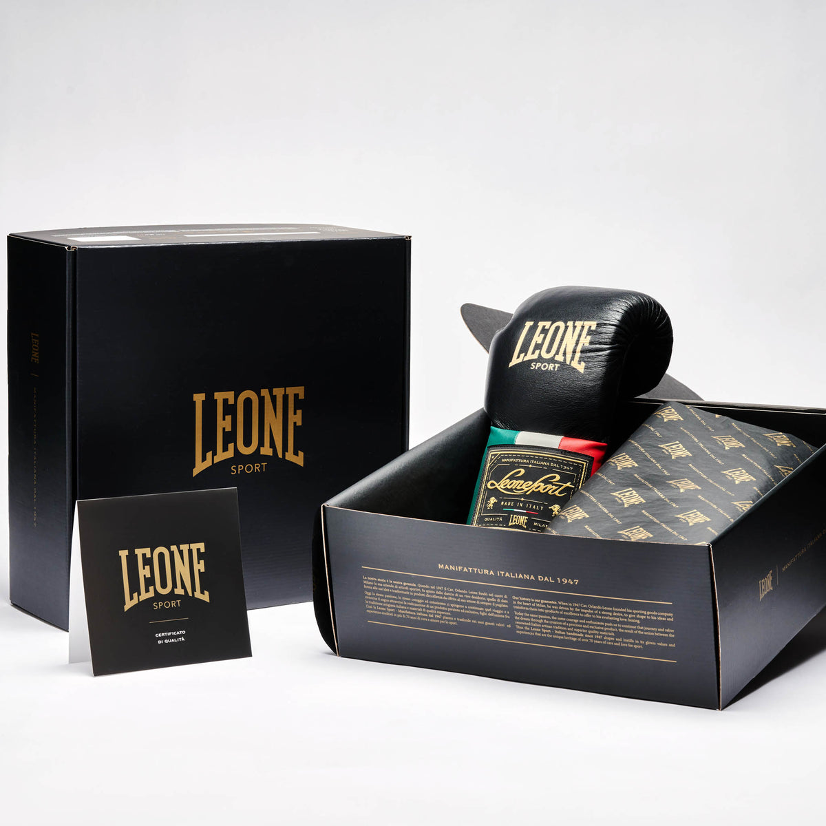 GUANTI BOXE ORLANDO TRICOLORE LACCI