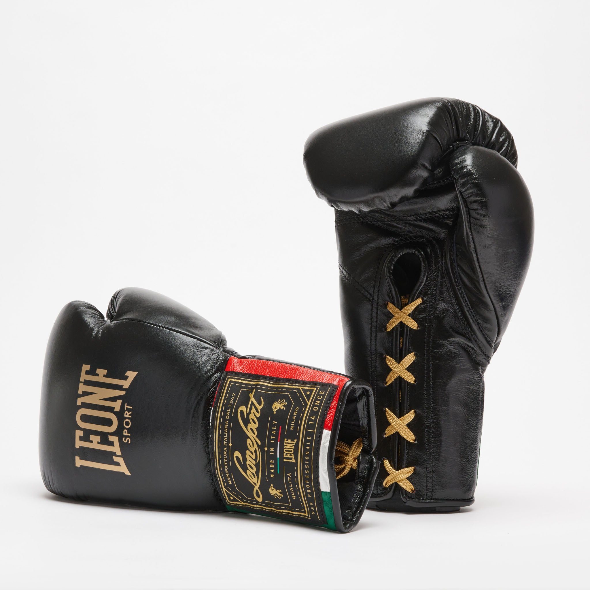 GUANTI BOXE ORLANDO TRICOLORE LACCI