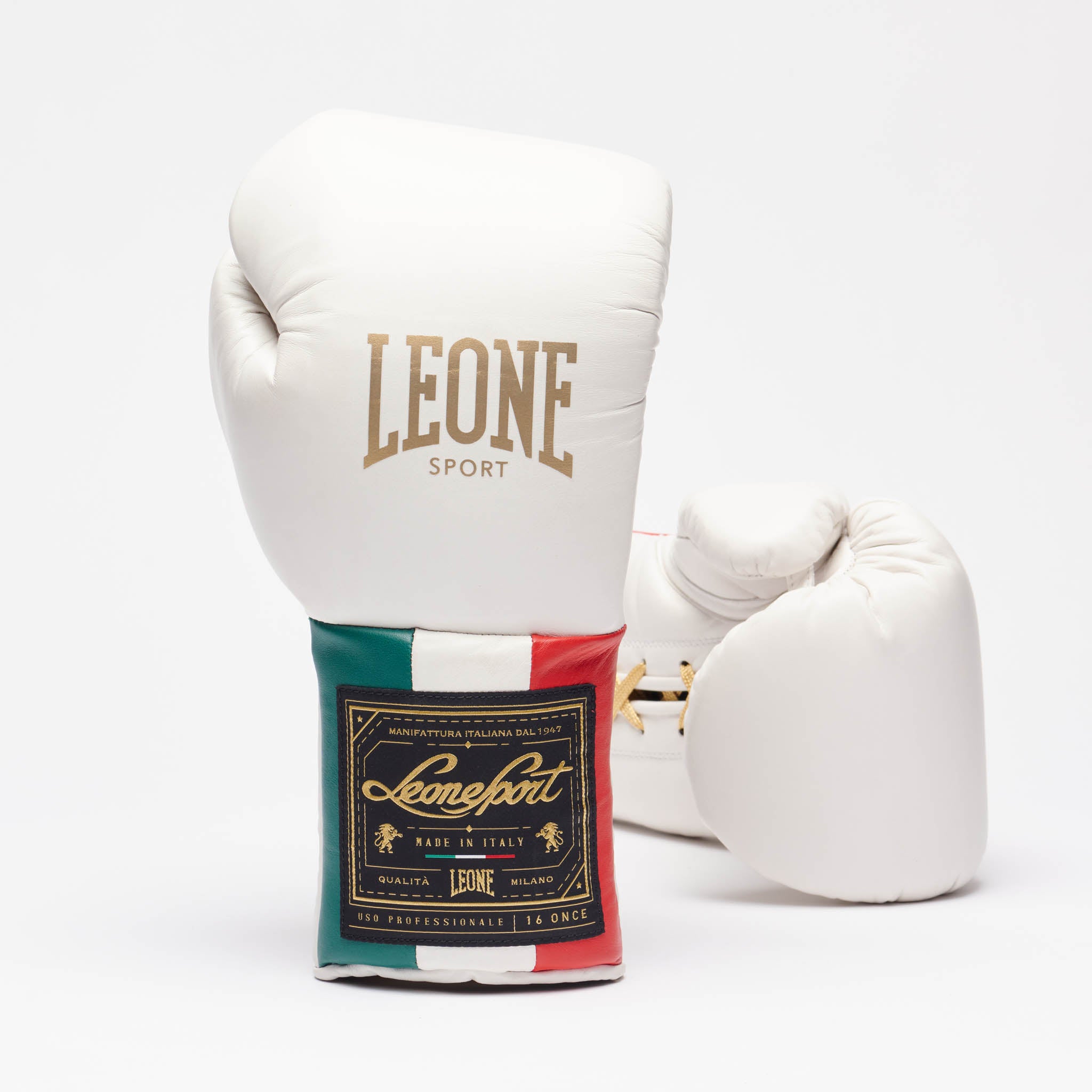 GUANTI BOXE ORLANDO TRICOLORE LACCI